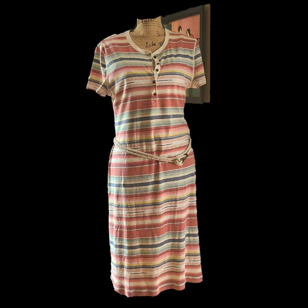 LRL XL Summer Dress w/ Jute Belt